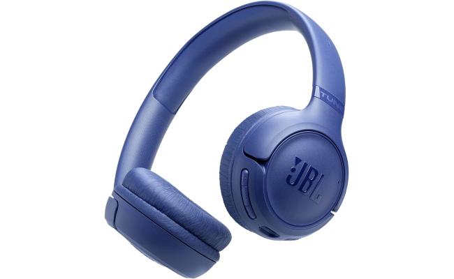 JBL Tune 530 BT Wireless On-Ear Headphones with JBL Pure Bass Sound, Bluetooth 6.0, Foldable Design and 76-Hour Battery Life, Google Fast Pair/Microsoft Swift Pair, Blue